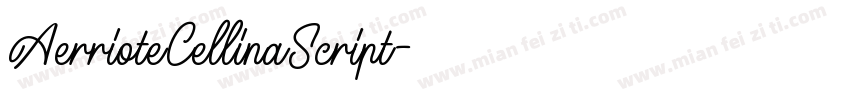 AerrioteCellinaScript字体转换