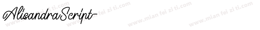 AlisandraScript字体转换