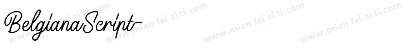 BelgianaScript字体转换