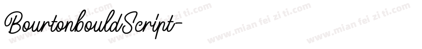 BourtonbouldScript字体转换