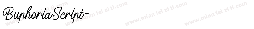 BuphoriaScript字体转换
