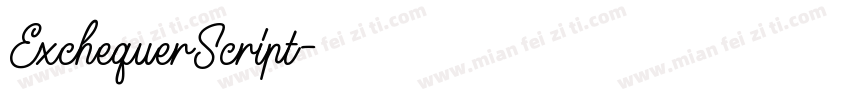 ExchequerScript字体转换