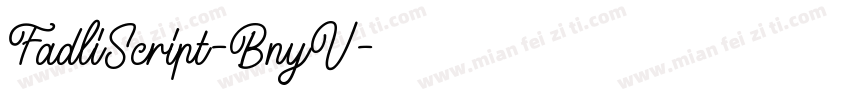 FadliScript-BnyV字体转换