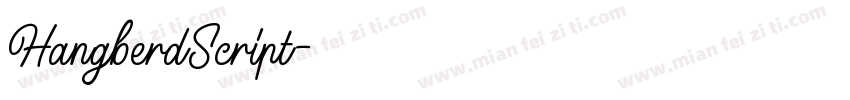 HangberdScript字体转换