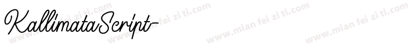 KallimataScript字体转换