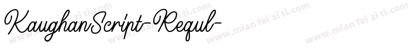 KaughanScript-Requl字体转换