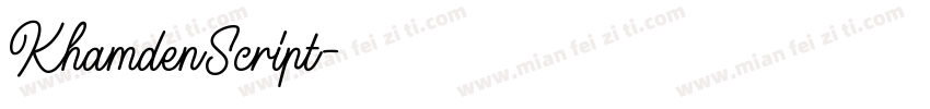 KhamdenScript字体转换