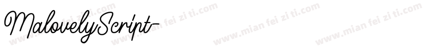 MalovelyScript字体转换