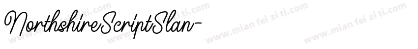 NorthshireScriptSlan字体转换