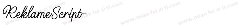 ReklameScript字体转换