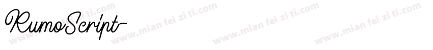 RumoScript字体转换