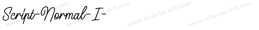 Script-Normal-I字体转换