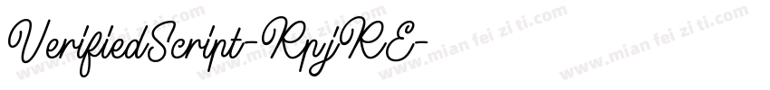 VerifiedScript-RpjRE字体转换