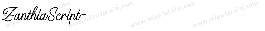 ZanthiaScript字体转换