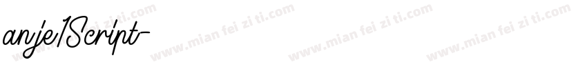 anje1Script字体转换