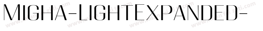Migha-LightExpanded字体转换