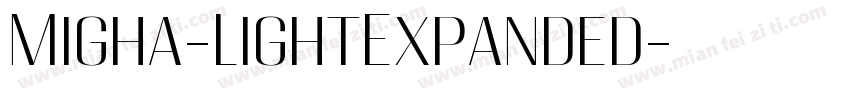Migha-LightExpanded字体转换
