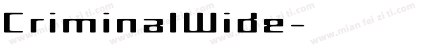 CriminalWide字体转换
