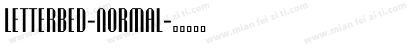 Letterbed-Normal字体转换