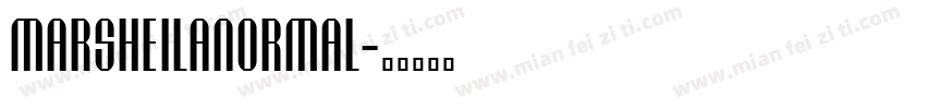 MarsheilaNormal字体转换