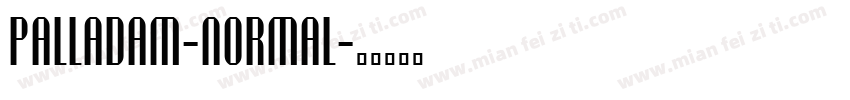 Palladam-Normal字体转换