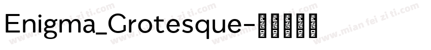 Enigma_Grotesque字体转换