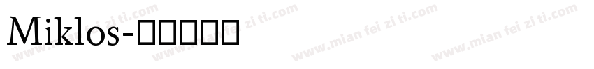 Miklos字体转换