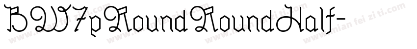 BW7pRoundRoundHalf字体转换