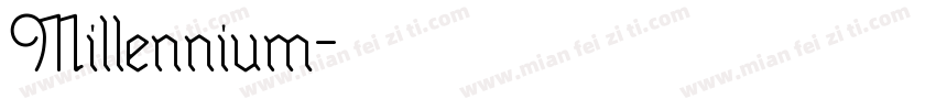 Millennium字体转换