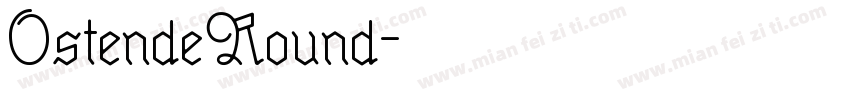 OstendeRound字体转换