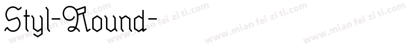 Styl-Round字体转换