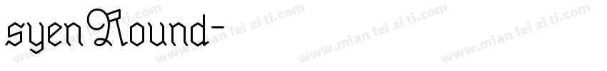 syenRound字体转换