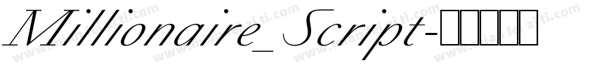 Millionaire_Script字体转换