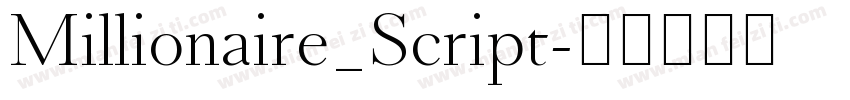 Millionaire_Script字体转换