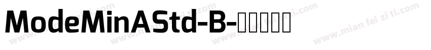 ModeMinAStd-B字体转换