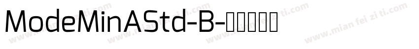 ModeMinAStd-B字体转换