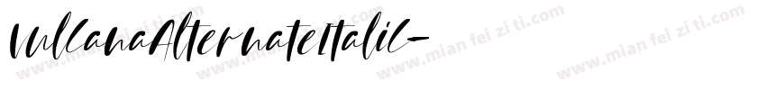 VulcanaAlternateItalic字体转换