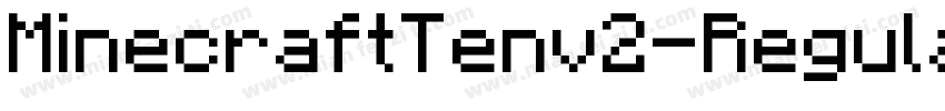 MinecraftTenv2-Regular字体转换