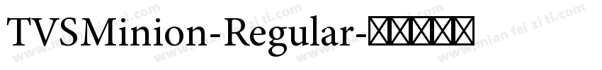 TVSMinion-Regular字体转换