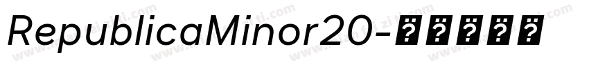 RepublicaMinor20字体转换