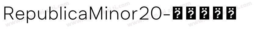 RepublicaMinor20字体转换