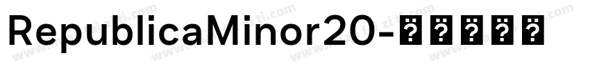 RepublicaMinor20字体转换
