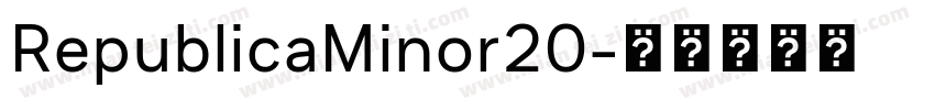 RepublicaMinor20字体转换