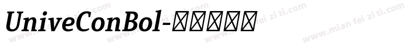 UniveConBol字体转换