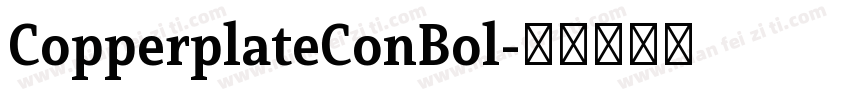 CopperplateConBol字体转换