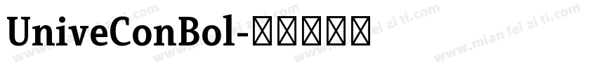 UniveConBol字体转换