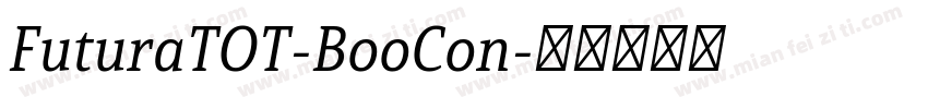 FuturaTOT-BooCon字体转换