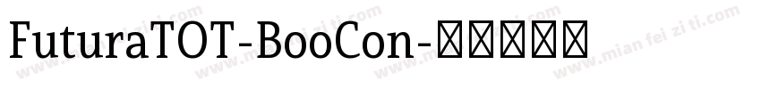 FuturaTOT-BooCon字体转换