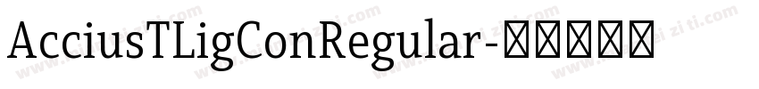 AcciusTLigConRegular字体转换