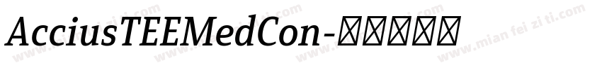 AcciusTEEMedCon字体转换